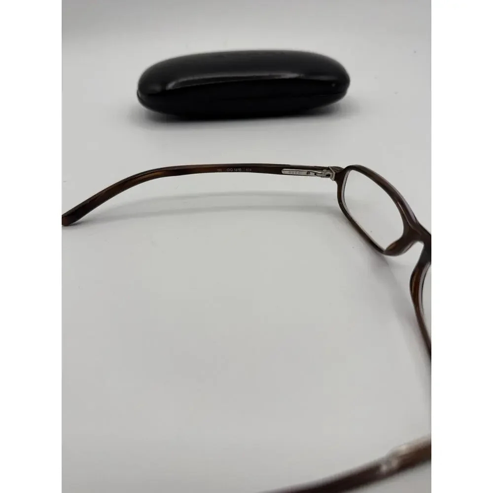 Gucci GG 1416 5T8 Tortoise Purple Eyeglasses Frames Glasses 130 Italy With Case